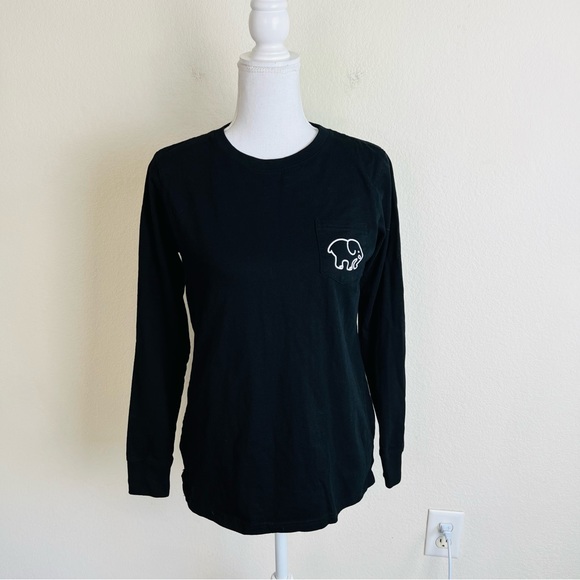 Ivory Ella Black Spider Webb Elephant Halloween Design Long Sleeve Tee T-Shirt - Picture 3 of 5